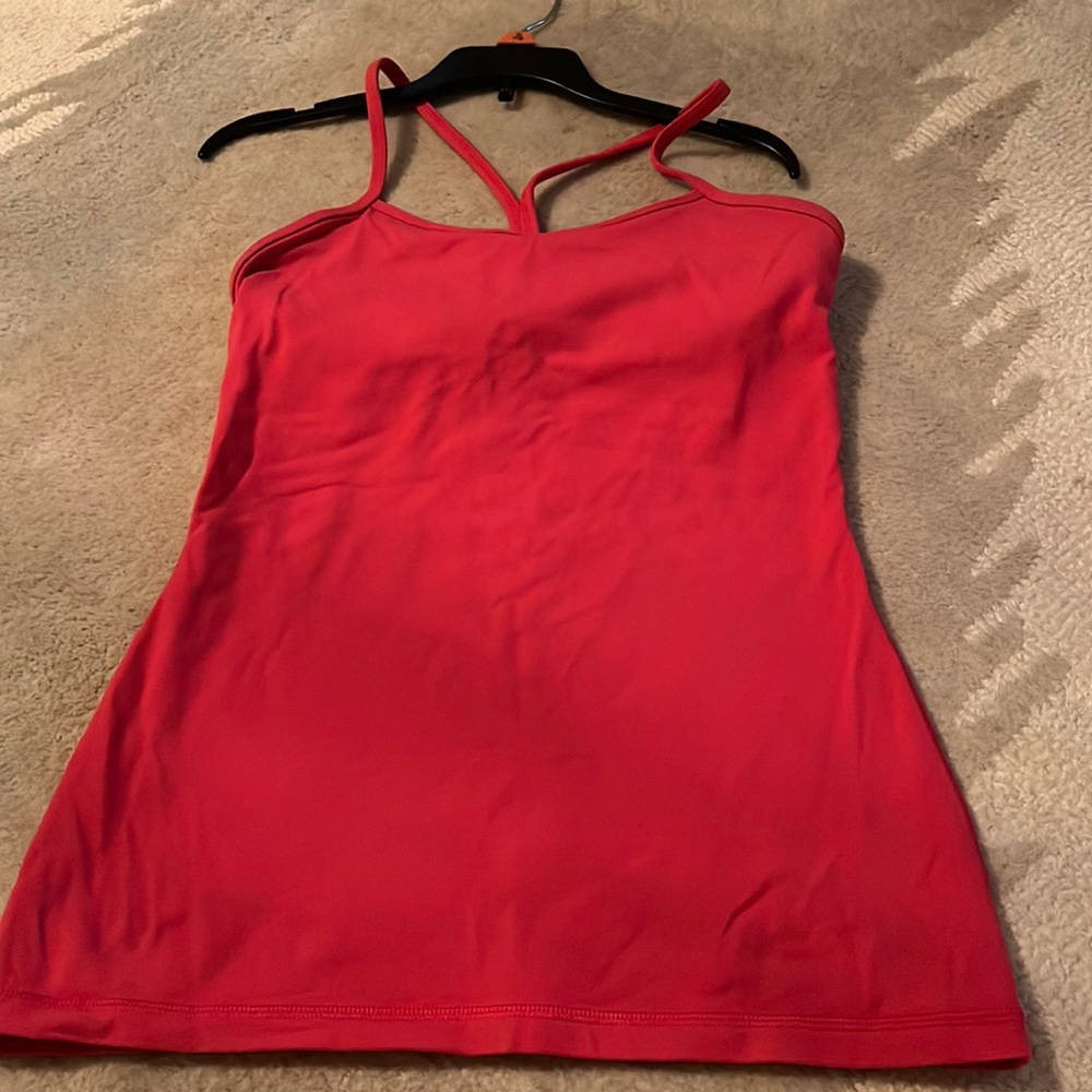 Lululemon Orange Tank Bra - size 6
